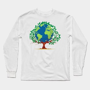 Green Earth Green Trees Shirt For Men Women Long Sleeve T-Shirt